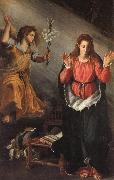 ALLORI Alessandro The Annunciation painting